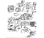Briggs & Stratton 402417 (0660-01 - 0660-01) cylinder, crankshaft and engine base group diagram