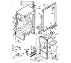 Kenmore 1067640611 cabinet parts diagram