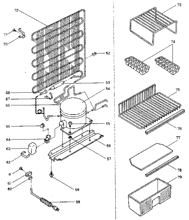 Refrigeration unit and accesories