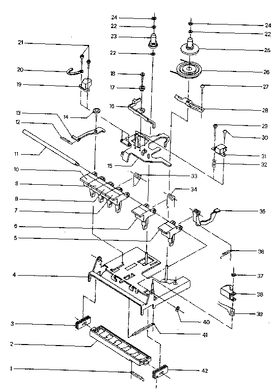 CASSETTE MECHANISM PARTS