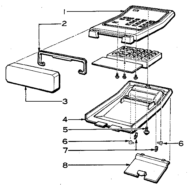Remote control transmitter cabinet parts