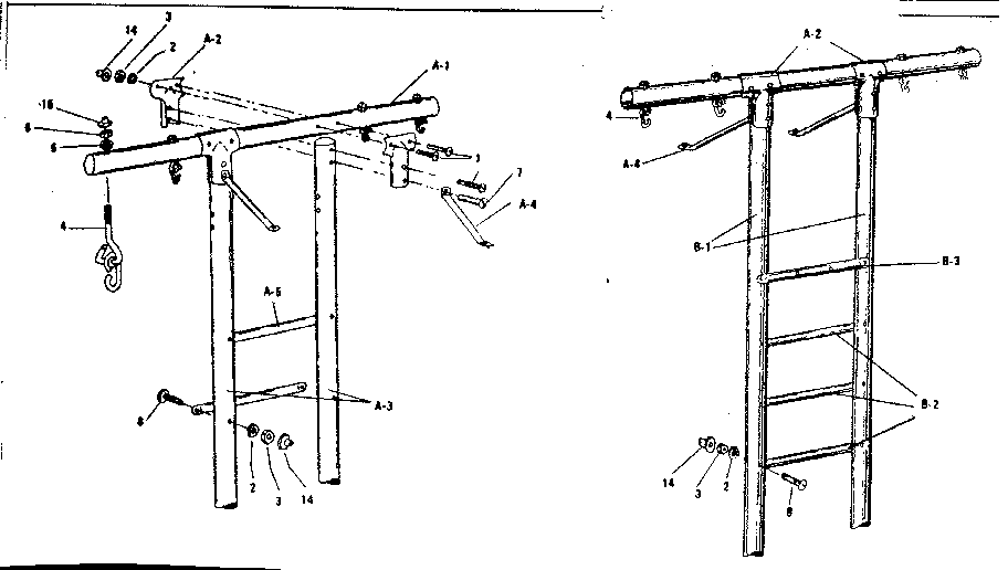 Climber leg assembly