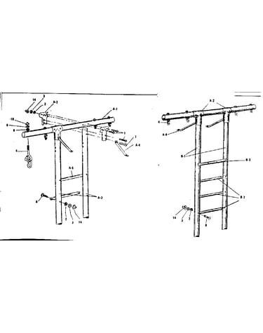 Climber leg assembly
