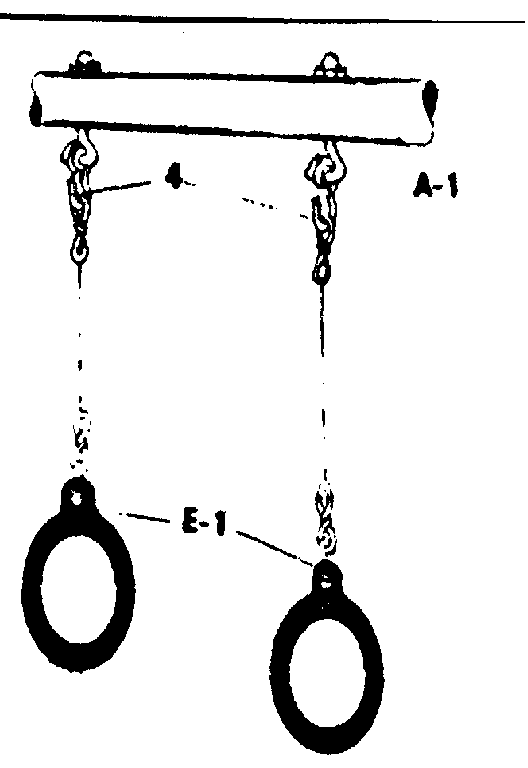 Gym ring assembly #90104