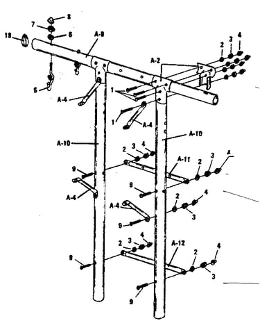 Front tower leg assembly