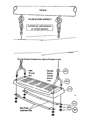 E-swing hardware assembly #97206