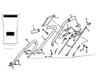 Craftsman 17481562 upper handle assembly diagram