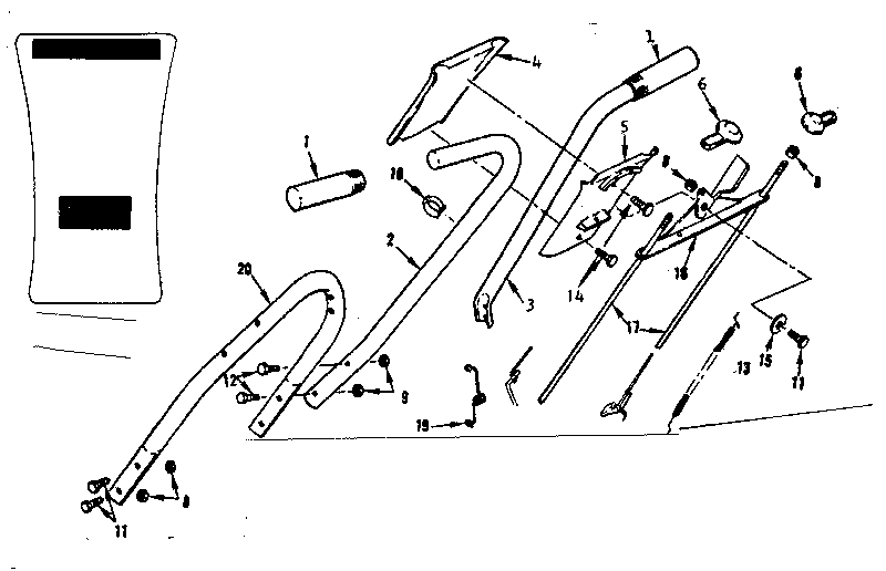 Upper handle assembly