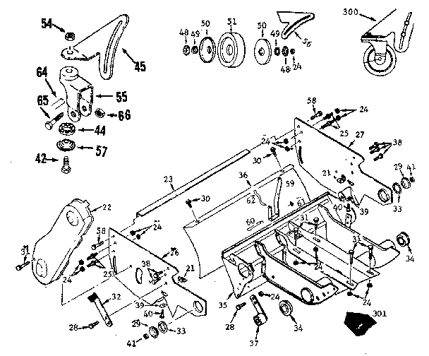 Castor assembly