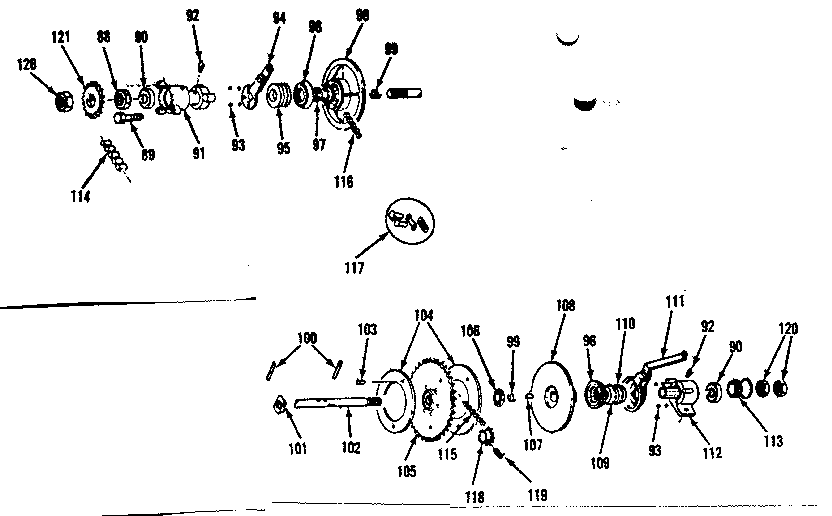 Right hand clutch assembly