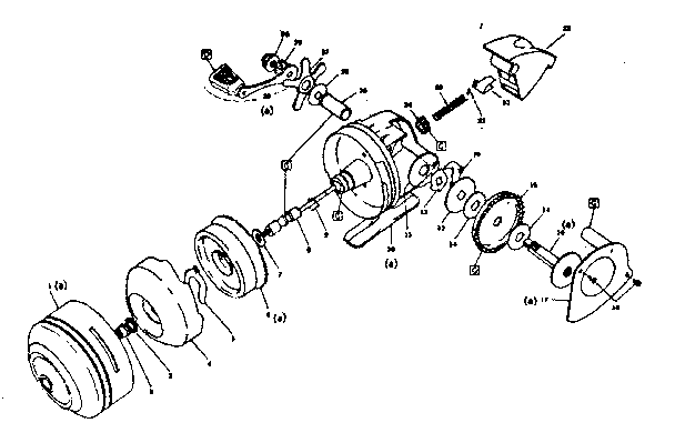 230 spin casting reel assembly