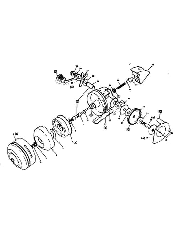 230 spin casting reel assembly