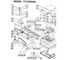 Kenmore 1753292280 nozzle and motor assembly diagram