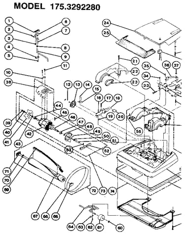 Nozzle and motor assembly