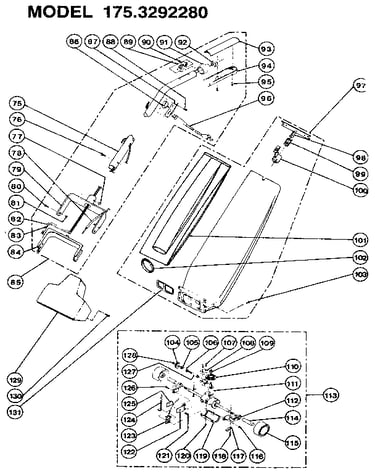 Handle and bag housing