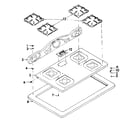 Kenmore 1437007100 cook top assembly diagram