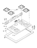 Cook top assembly