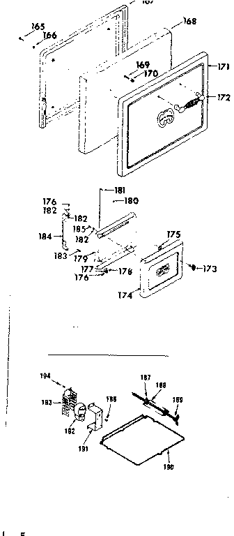 Oven door-compartment door