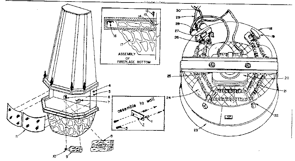 Heating element assembly