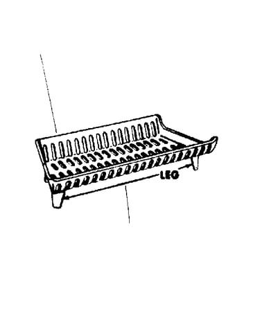 Cast iron grate basket