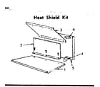 Kenmore 143435 heat shield kit diagram
