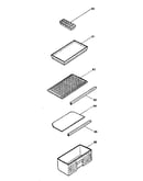 Shelves and basket