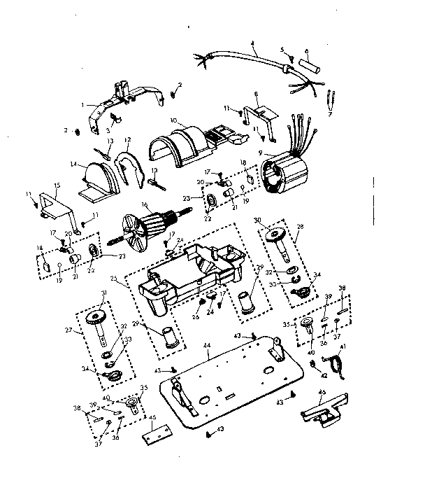 Internal machine parts