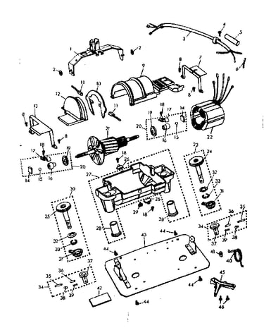 Internal machine parts