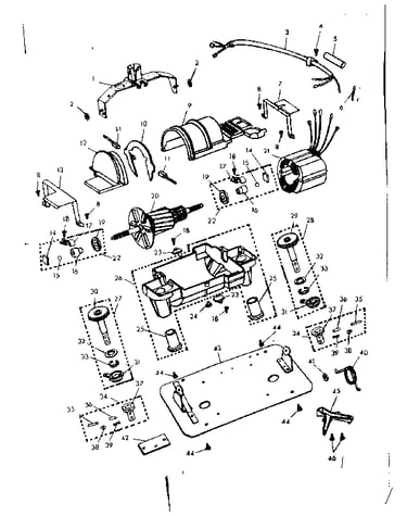 Internal machine parts