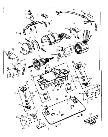 Internal machine parts