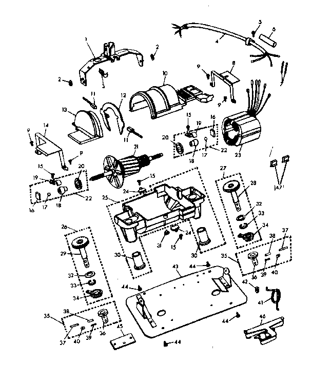 Internal machine parts