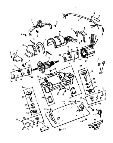 Internal machine parts