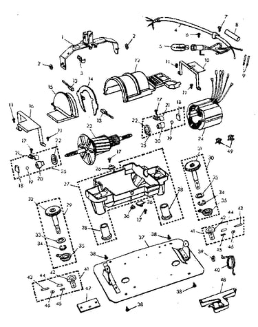 Internal machine parts