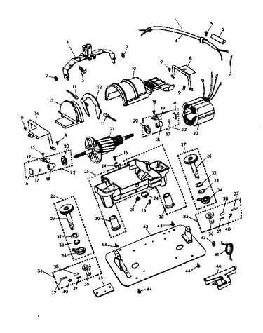 Internal machine parts