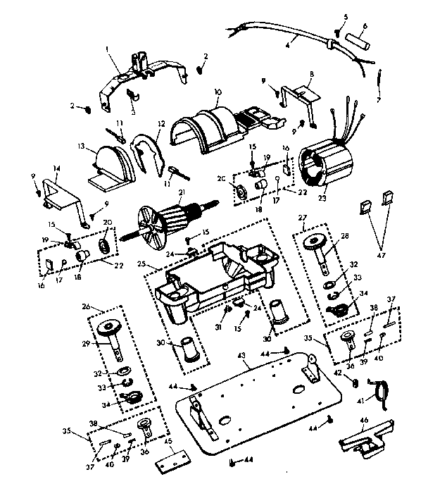 Internal machine parts