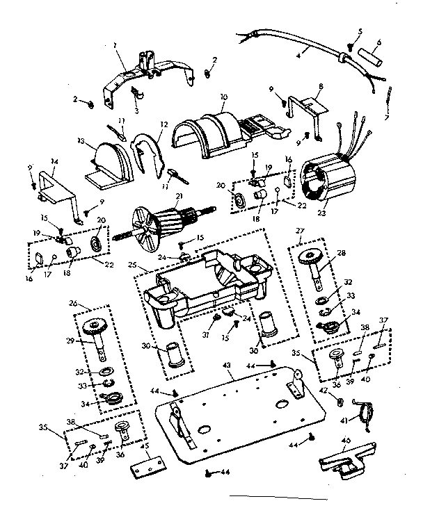 Internal machine parts