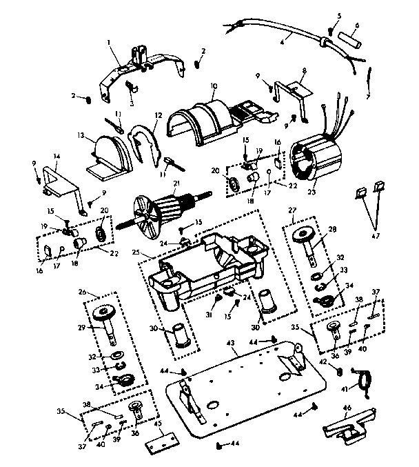 Internal machine parts