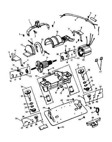 Internal machine parts