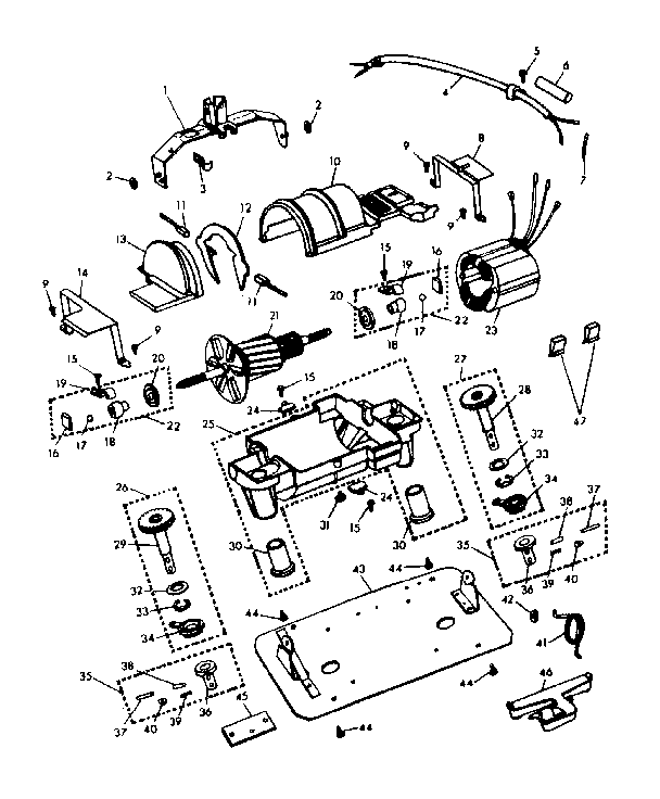 Internal machine parts