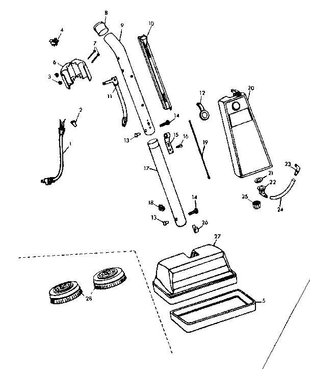 Internal machine parts