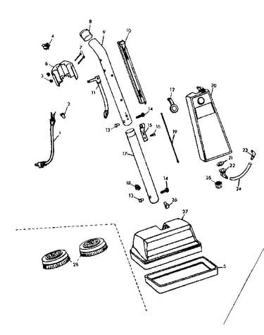 Internal machine parts