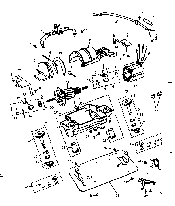 External machine parts