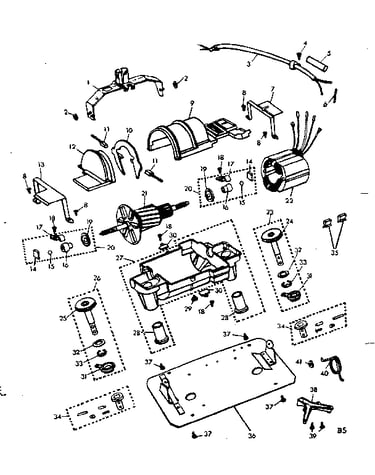 External machine parts
