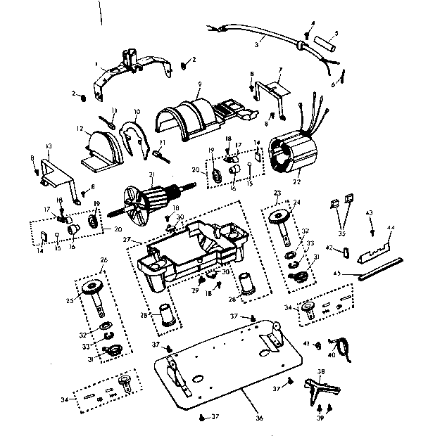 Internal machine parts