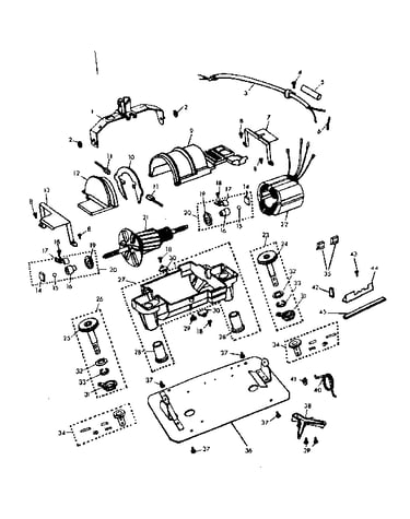 Internal machine parts
