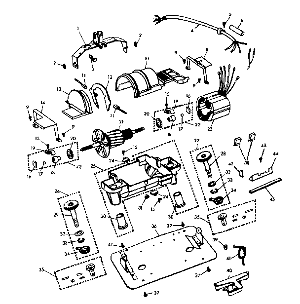 Internal machine parts