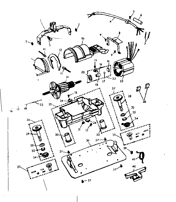 Internal machine parts