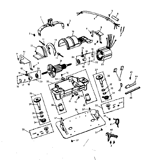 Internal machine parts