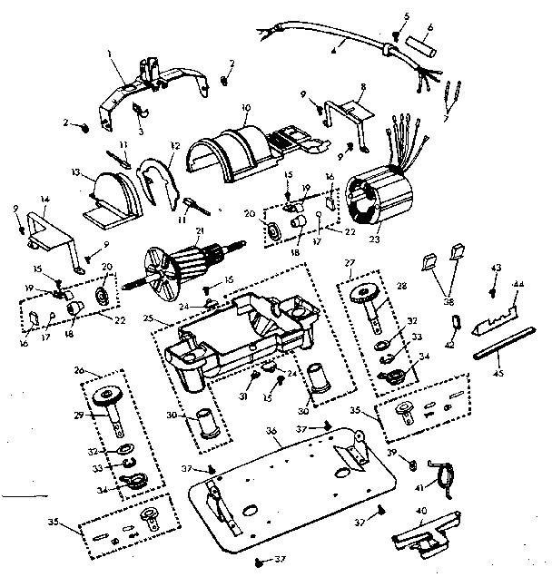 Internal machine parts