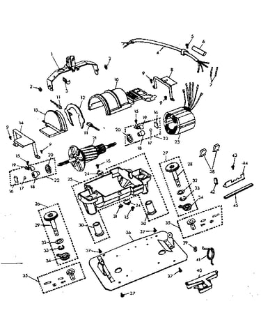 Internal machine parts